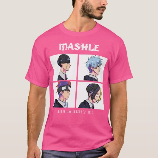 T-shirt Jours De Magie Et De Muscles Mashle (Style Grunge) (Devant)