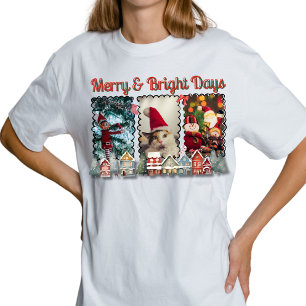 T-shirt Jours de Noël Gais et Lumineux un Souvenir de Noël
