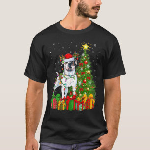 T-shirt Jours de Noël Père Noël American Bulldog Christa