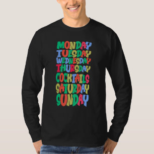 T-shirt Jours de semaine Travail Lundi Mercredi Vendredi C