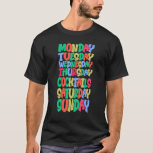 T-shirt Jours de semaine Travail Lundi Mercredi Vendredi C