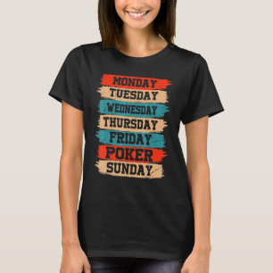 T-shirt Jours de semaine Travail Lundi Mercredi Vendredi S