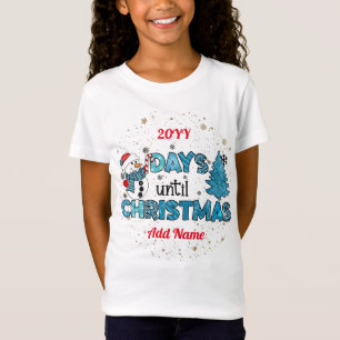 T-Shirt Jours jusqu'à la Personnaliser de Noël