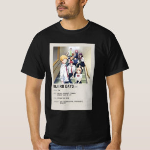T-shirt " Jours Nijiiro (Jours Arc-En-Ciel) Minimaliste An