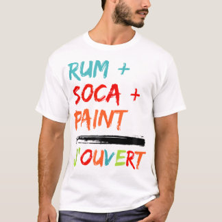T-shirt Jouvert Costume Trinidad Carnival Rum Soca Paintin