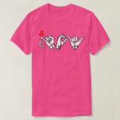 T-shirt JOY ASL Signal Language Design 4 (Design devant)