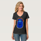 T-shirt Joy Blue Sloth Écouter De La Musique (Devant entier)