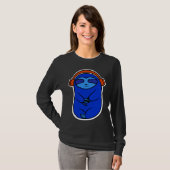 T-shirt Joy Blue Sloth Écouter De La Musique (Devant entier)