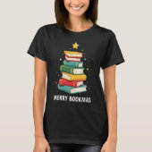T-shirt Joy Bookmas - Festive Book Stack for Book Lovers (Devant)