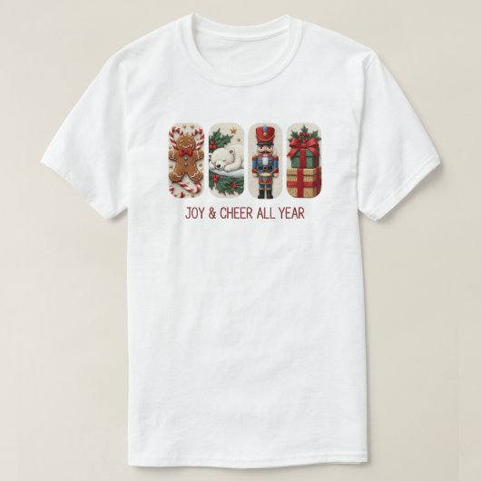 T-shirt Joy & Cheer All Year (Design devant)