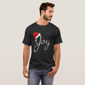 T-shirt Joy Christmas Santa Hat Christmas Joy   (Devant entier)