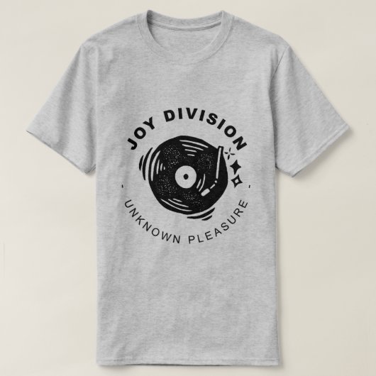 T-SHIRT JOY DIVISION UNKNOWN PLEASURE VINYLE (Design devant)