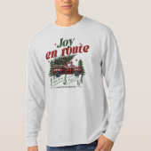 T-shirt Joy en route Noël commence Camion & X-Mas Arbre (Devant)