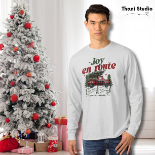 T-shirt Joy en route Noël commence Camion & X-Mas Arbre