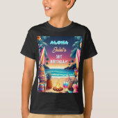 T-shirt Joy hula Luau Surf aloha hawaiian 1er anniversaire (Devant)