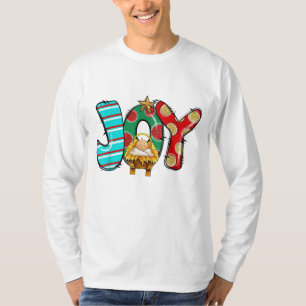 T-shirt Joy Manger Scène Paix Amour Miracle Baby Jesus Chr