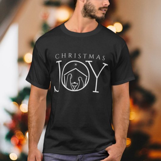T-shirt JOY Nativity Christian Religious Christmas