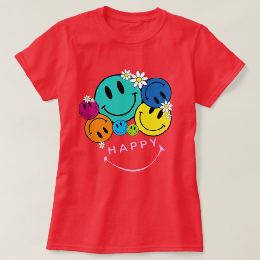 T-shirt 😊 Joy of Smiles – Positive Vibes Women’s Basic T- (Design devant)