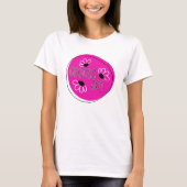 T-shirt Joy Rose et Noir moderne (Devant)