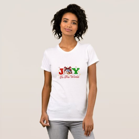 T-shirt Joy to the World : Diffuser l'amour (Devant entier)