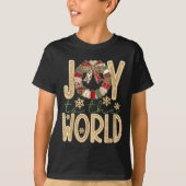 T-shirt Joy To The World Jesus Christian Snowflake Christm (Devant)