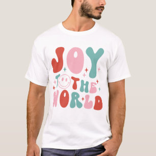 T-shirt Joy To The World Retro Christmas