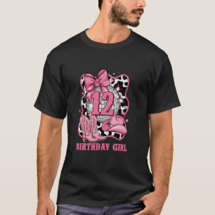 T-shirt Joyeuse 12e anniversaire fille arc rodéo western c