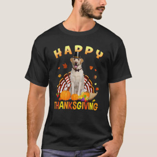T-shirt Joyeuse Action de grâce Labrador Retriever Dinde P
