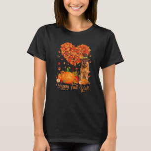 T-shirt Joyeuse Automne À Tous Chien Berger Allemand Citro