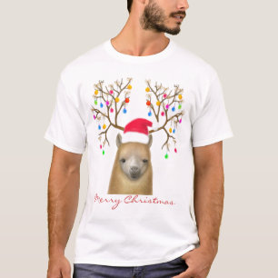 T-shirt Joyeuse chemise Alpaca de Noël