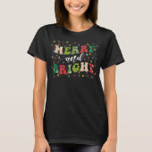 T-shirt Joyeuse chemise de Noël - Joyeuse et brillante (Devant)