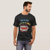 T-shirt Joyeuse chemise Halloween Halloween - Grande Bouch (Devant entier)