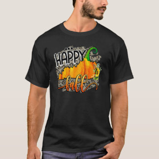T-shirt Joyeuse Chute Léopard Citrouille Kentucky Automne