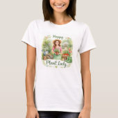 T-shirt Joyeuse dame de jardinage (Devant)