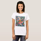 T-shirt Joyeuse Danse Bunny de Pâques (Devant entier)
