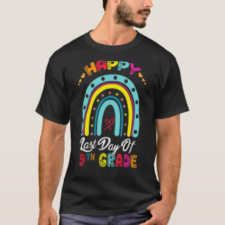 T-shirt Joyeuse Dernière journée de 9e année Rainbow Ensei