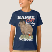 T-shirt Joyeuse Dernière journée de l'école Capybara Gradu (Devant)