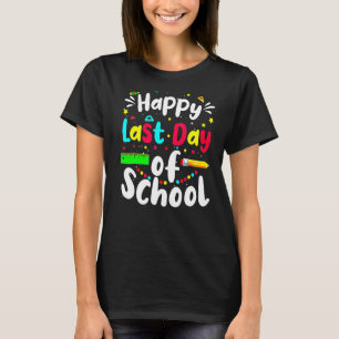 T-shirt Joyeuse Dernière Journée D'École Mignonne Arc-En-C