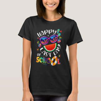 T-shirt Joyeuse Dernière Journée D'Enseignant Été Étudiant