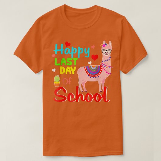 T-shirt Joyeuse Dernière journée d'enseignant scolaire ou  (Design devant)