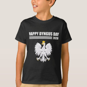 T-shirt Joyeuse Dyngus Day 2026 Aigle Blanc Fête polonaise