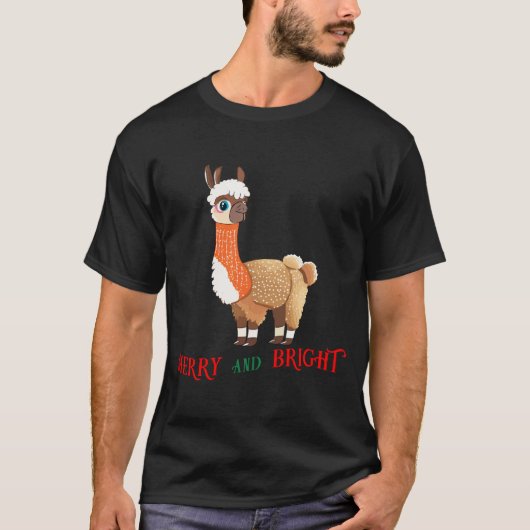 T-shirt Joyeuse et lumineuse Llama (Devant)