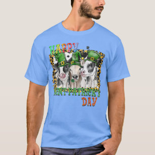 T-shirt Joyeuse ferme léopard des vaches de Jour de la Sai