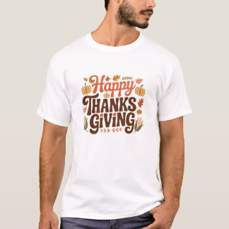 T-shirt Joyeuse fête d'Action de grâce