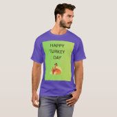 T-shirt Joyeuse fête de la dinde (Devant entier)