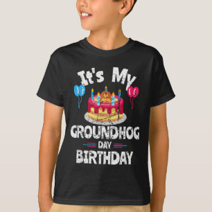T-shirt Joyeuse fête de la marmotte et oui c'est mon anniv