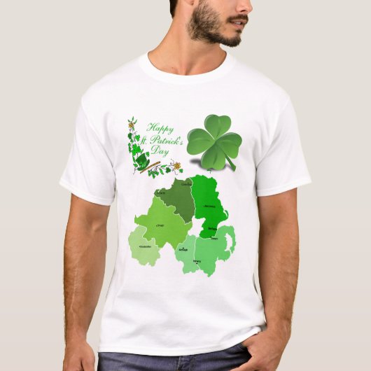 T-Shirt Joyeuse Fête de la Saint-Patrick (Devant)