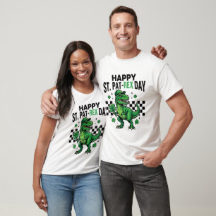 T-shirt Joyeuse fête de la St Pat-Rex Dinosaure