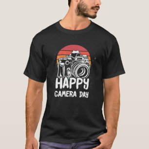 T-shirt Joyeuse Fête de l'appareil photo pour les photogra