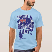 T-shirt Joyeuse fête de l'Australie  (Devant)